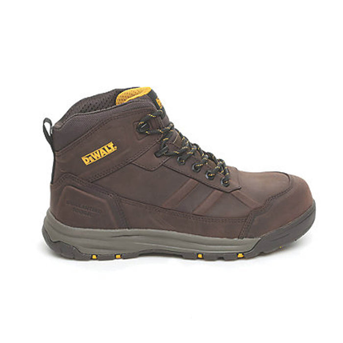 DeWalt Safety Boots Mens Standard Fit Brown Leather Work Shoes Steel Toe Size 11 - Image 2