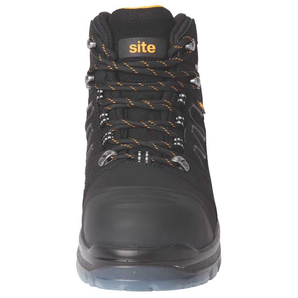 Site Mens Safety Boots Comfort Black Leather Waterproof Steel Toe Size 10 - Image 3