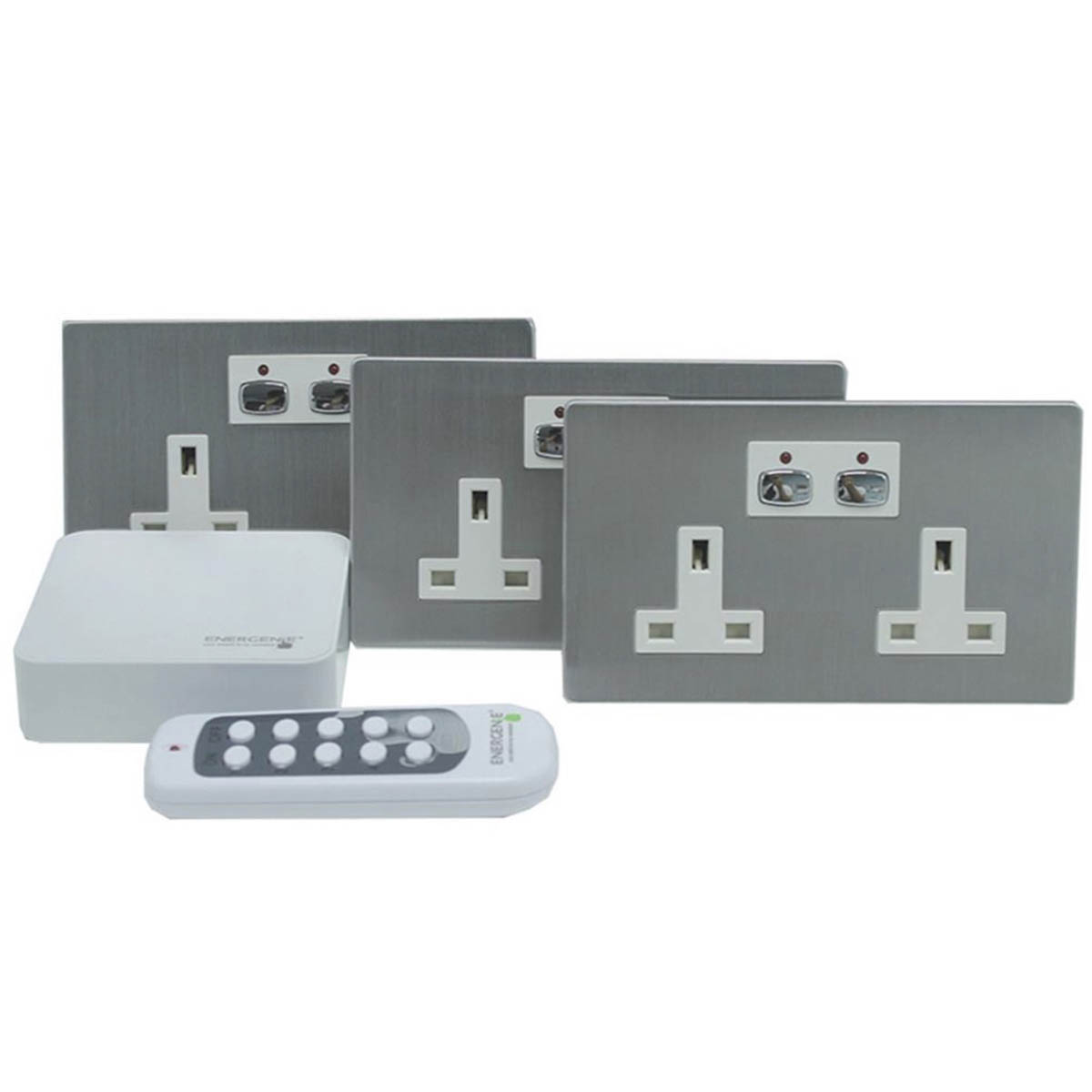 Energenie Wall Plug Socket 2 Gang Steel Connect To IFTTT Modern Pack Of 3 - Image 2