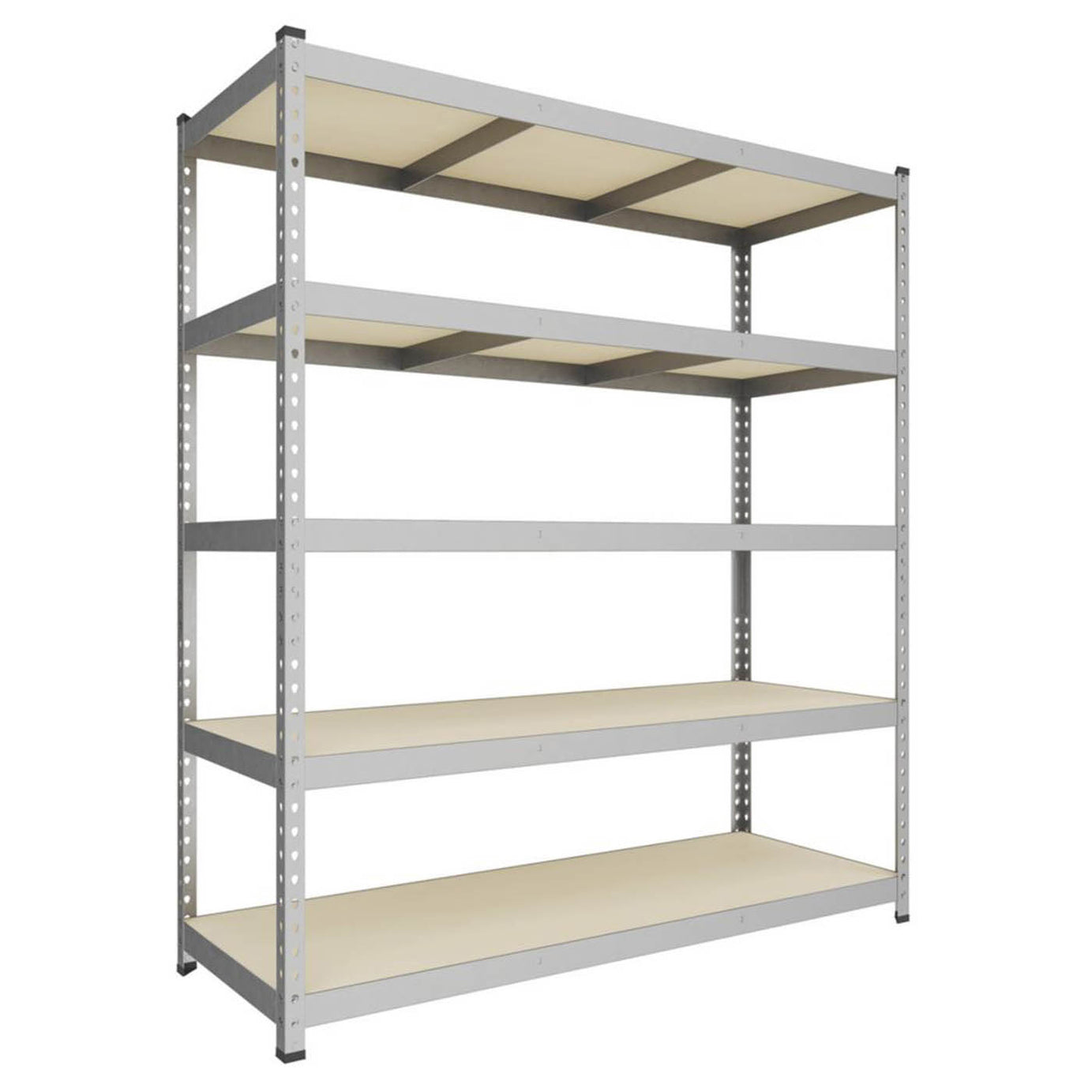 RB Boss Garage Shelving Unit 5 Tier Metal Heavy Duty 1600mm x 600mm x 1800mm - Image 1