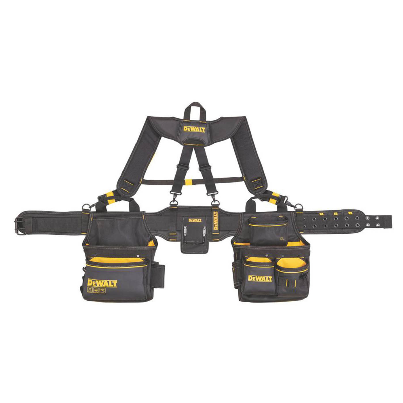 DeWalt Tool Belt Suspenders DWST40901-1 Padded Shoulder Strap Black 30-53" - Image 2