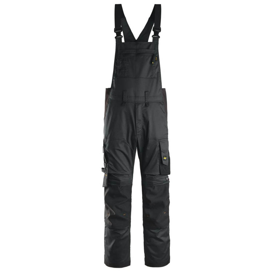 Snickers Work Overalls Mens Black Bib And Brace Coverall Large/X Large 41"W 32"L - Image 1