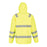 Site Hi Vis Jacket Yellow Lightweight Waterproof Zip Pockets Hood Size M - Image 2