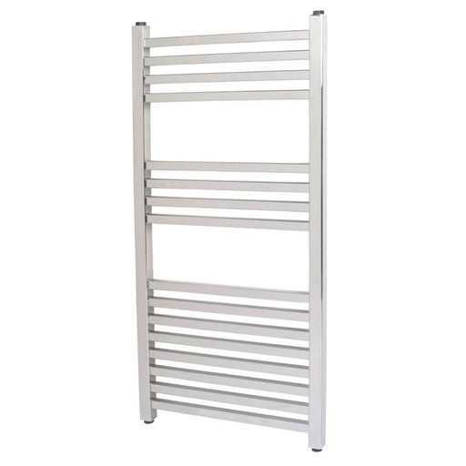 Towel Rail Radiator Chrome Flat Bathroom Ladder Warmer 250W (H)100x(W)50cm - Image 1