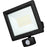 Luceco Essence Outdoor LED Floodlight with Ball Joint With PIR Sensor Black 50W 6000lm - Image 1