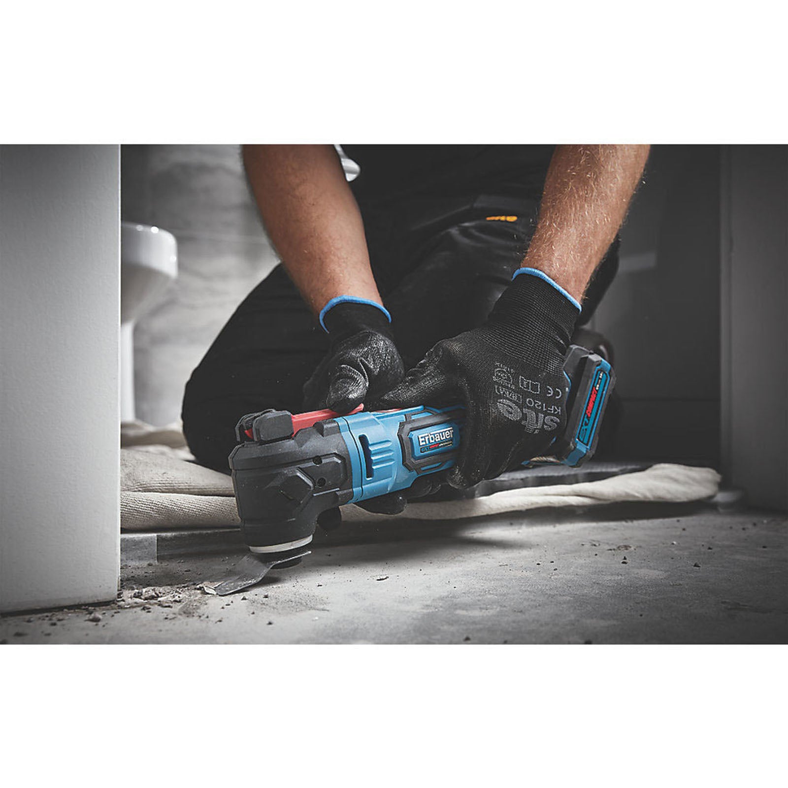 Erbauer Multi-Tool Cordless Li-Ion EXT Brushless 12V LED Lights Body Only - Image 2