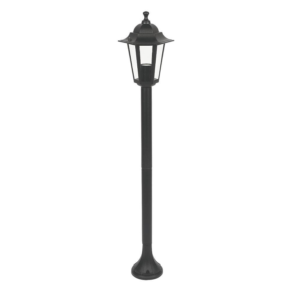 Post Light Outdoor Garden Lantern 1030mm Black Traditional Design 240V 60W - Image 1