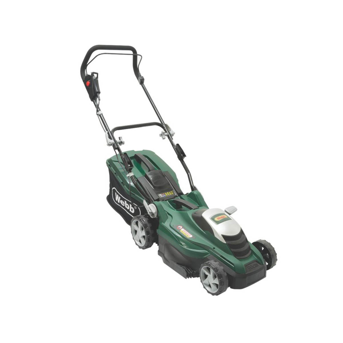 Webb Rotary Lawn Mower Electric WEER36 1600W 36cm Hand Propelled 230 - 240V - Image 2