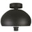 Ceiling Light Black/Copper Modern Domed Metal Lampshade Semi-Flush Indoor - Image 2