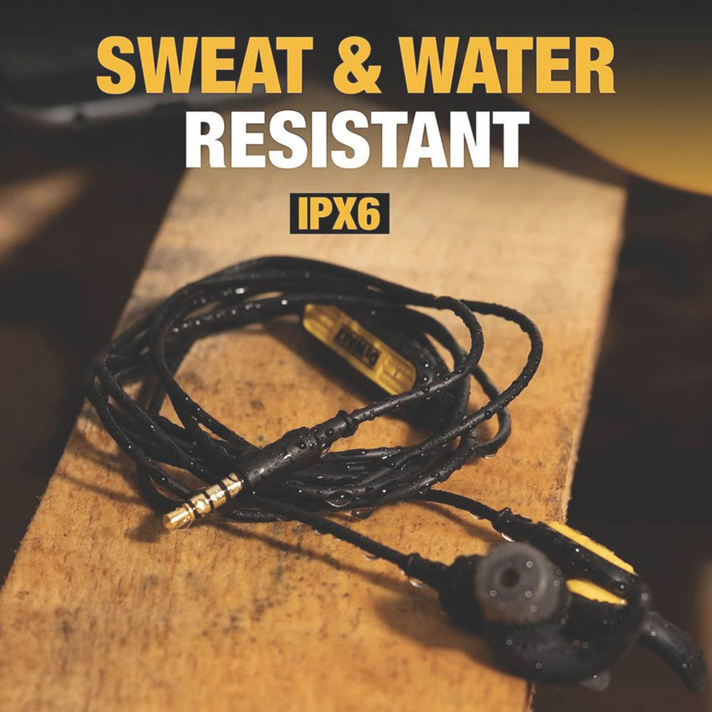DEWALT Jobsite Wired Noise Cancelling Earphones - Image 2