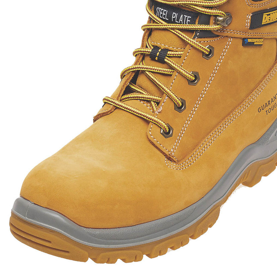 DeWalt Safety Boots Mens Wide Fit Honey Waterproof Work Shoes Steel Toe Size 10 - Image 5