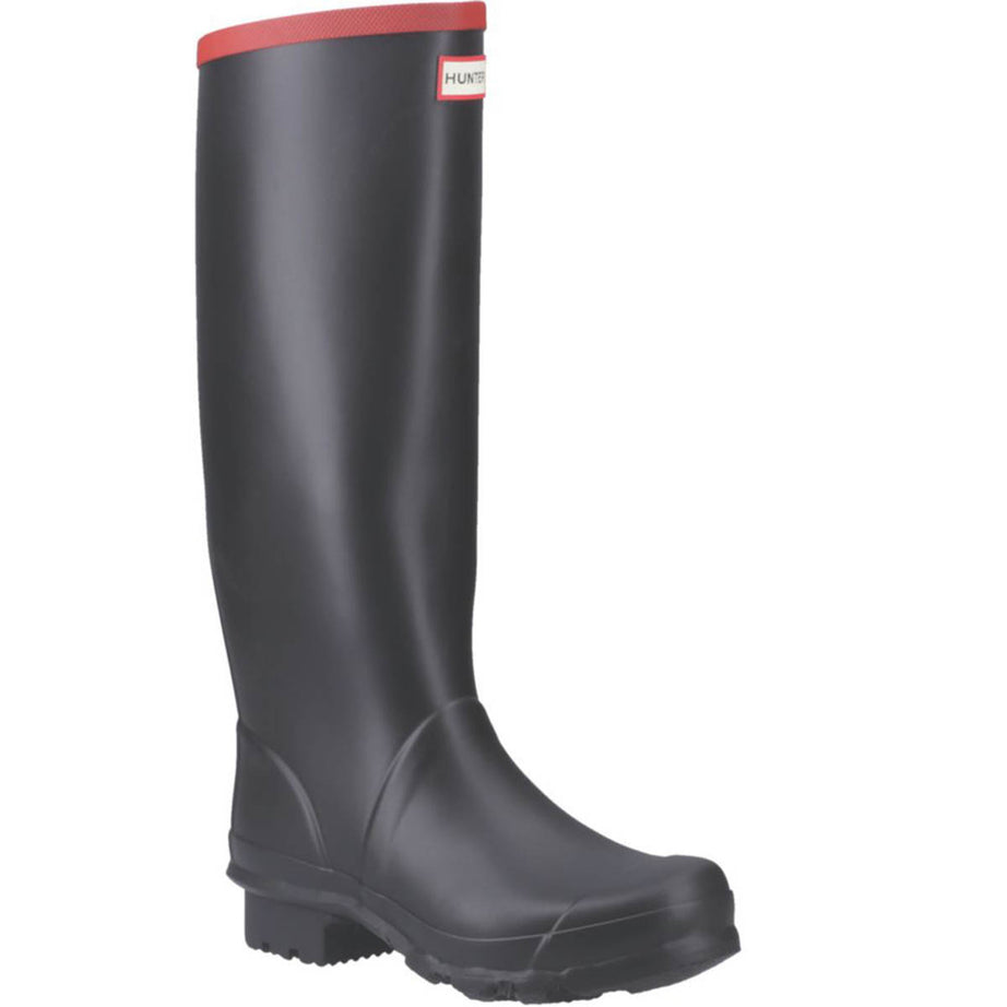 Hunter Wellies Non Safety Full Knee Matte Black Rubber Waterproof Size 12 - Image 1