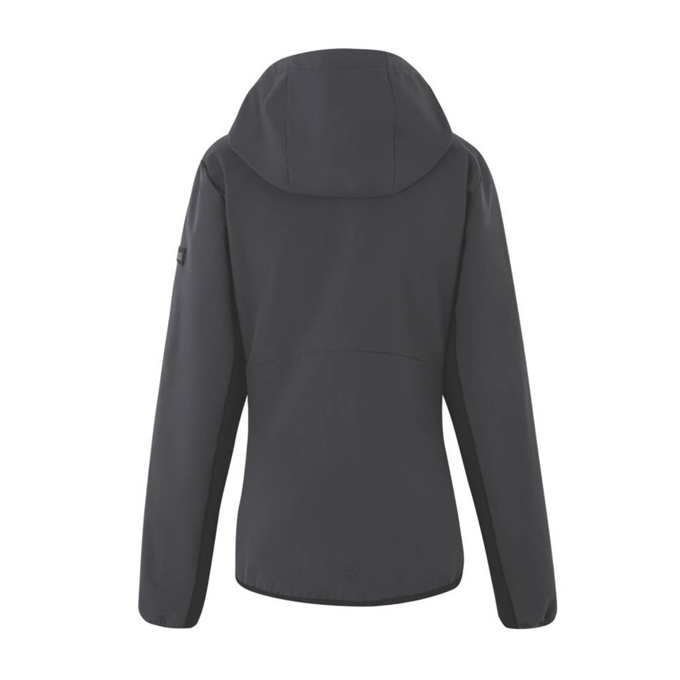 Regatta Work Jacket Womens Stretch Softshell Grey Breathable Hooded Coat Size 12 - Image 2