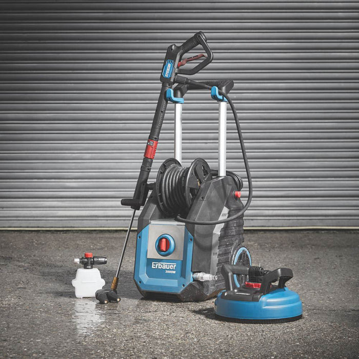 Erbauer Pressure Washer Electric EBPW3000 High Power Car Patio Wash 3kW 180bar - Image 3