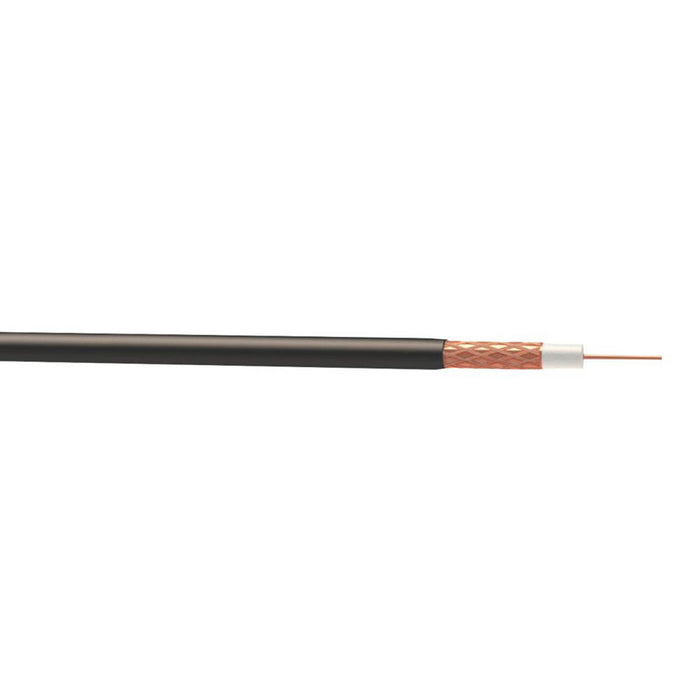 Nexans NX100 Black 1-Core Round Coaxial Cable 50m Drum - Image 1