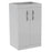 Bathroom Vanity Unit Gloss Grey Soft-Close Chrome Handles 500mm x 390mm x 846mm - Image 1