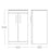 Bathroom Vanity Unit Gloss Grey Soft-Close Chrome Handles 500mm x 390mm x 846mm - Image 4