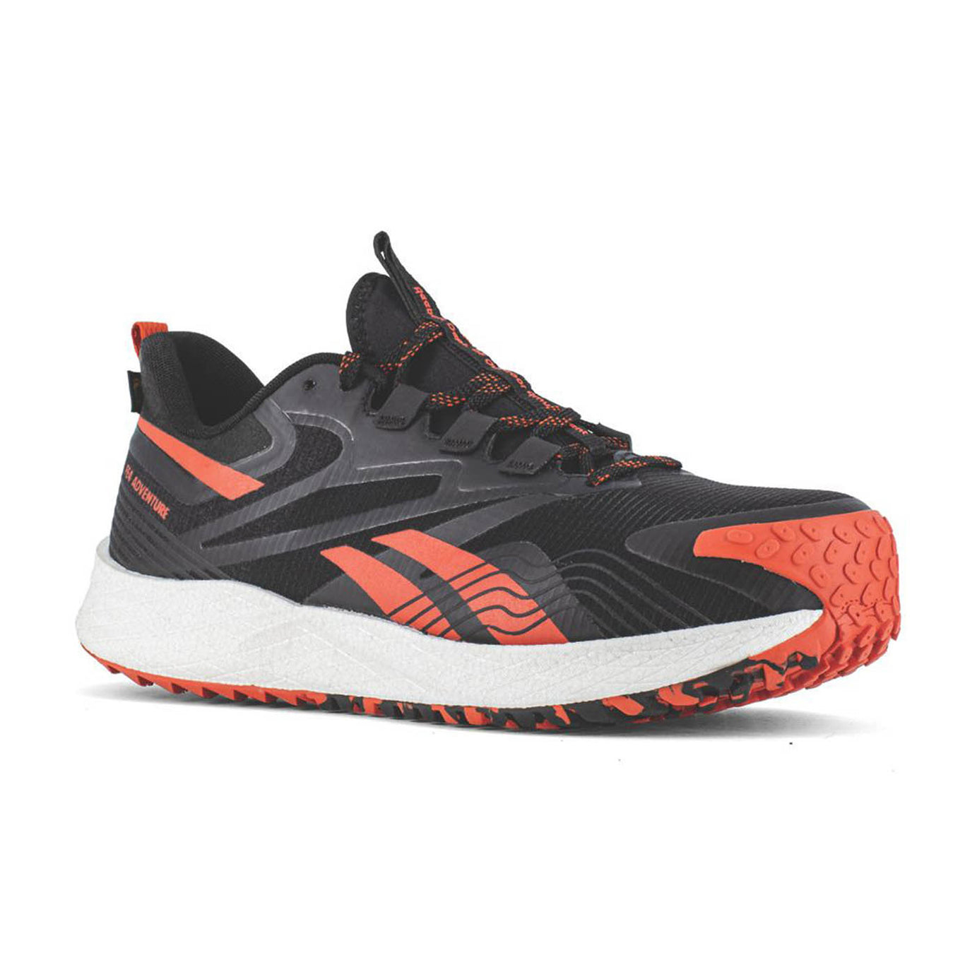 Reebok Safety Trainers Unisex Wide Fit Black Orange Shoes Composite Size 10 - Image 1