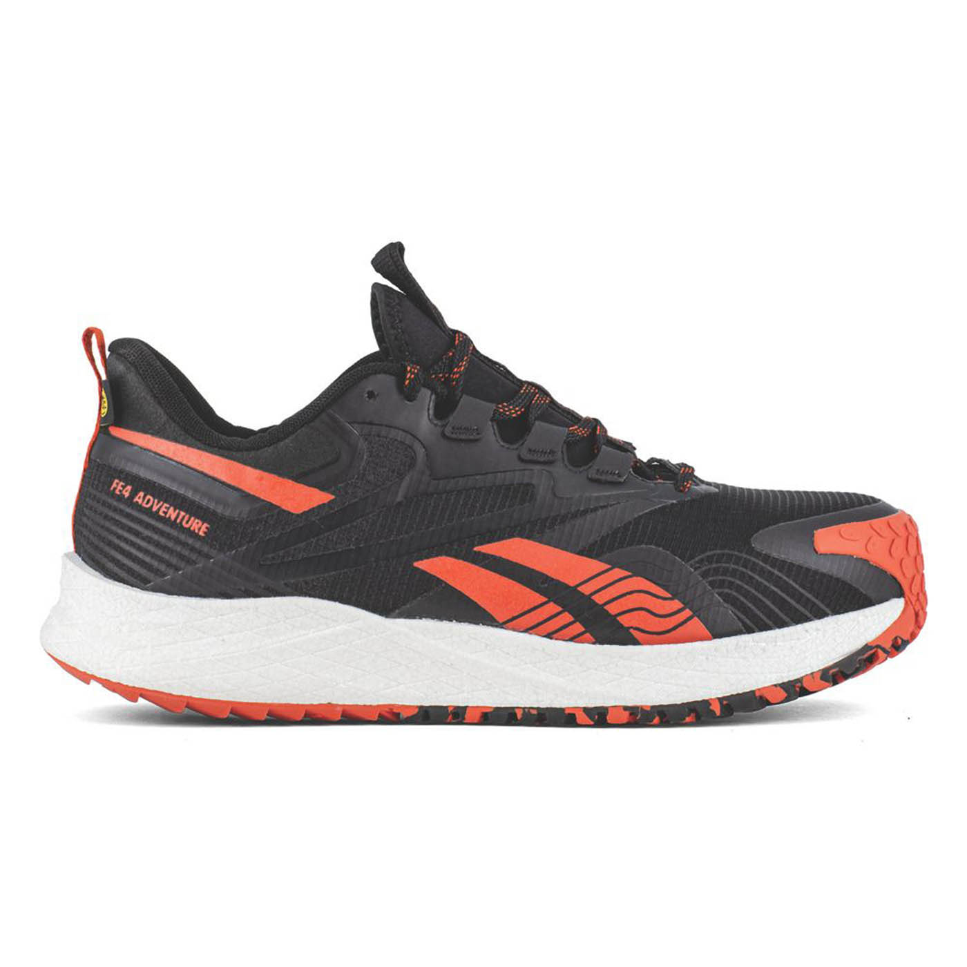 Reebok Safety Trainers Unisex Wide Fit Black Orange Shoes Composite Size 10 - Image 2