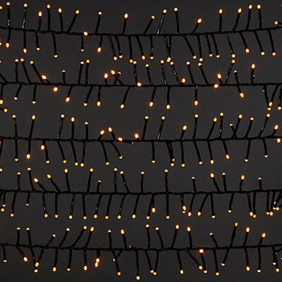 044 LED Christmas String Lights Cluster 2000 Warm White Timer Indoor  Home - Image 3