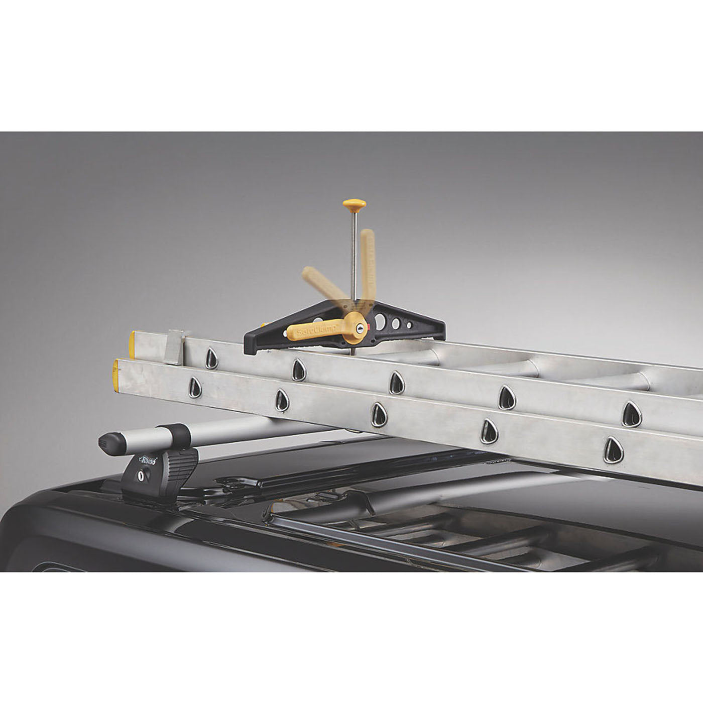 Rhino Roof Rack Clamps Pair 2 Locking Keys Lockable Roof Bar Ladder Clams - Image 2