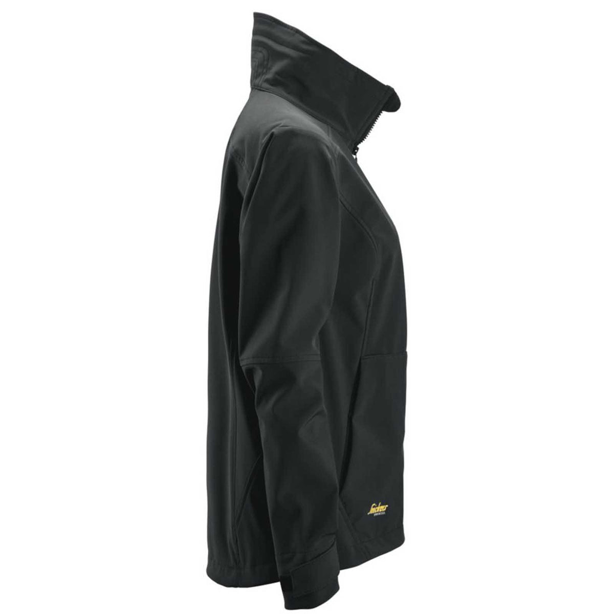 Snickers Work Softshell Jacket Womens Black Windproof Breathable Size 8-10 - Image 3