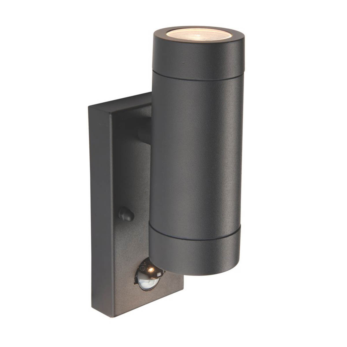 Saxby Outdoor Twin Wall Light PIR Sensor Satin Black Aluminium 8m Range Modern - Image 3