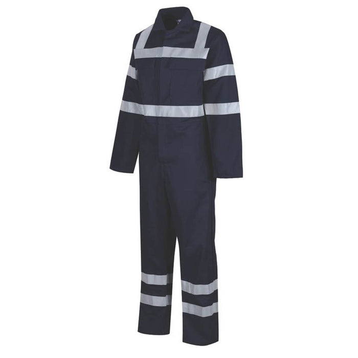 Overall Coverall Navy Reflective Protection Workwear Boilersuit Unisex Size L - Image 2