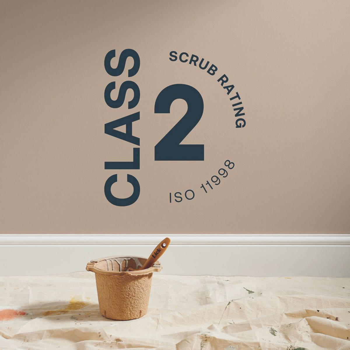 LickPro Emulsion Paint Walls Ceiling Beige 02 Vinyl Matt Quick Dry Wipeable 5Ltr - Image 4