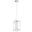 Pendant Ceiling Light Chrome Clear Glass Wire Frame Cage Modern Hanging - Image 1