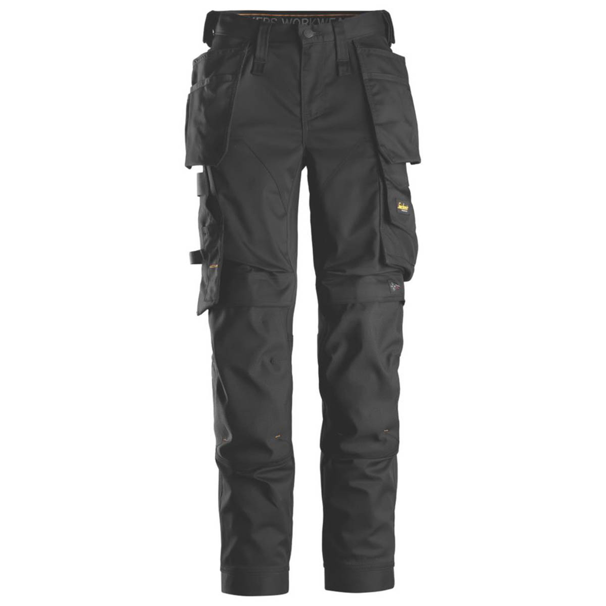 Snickers Work Trousers Womens Slim Fit Black Stretch Multi Pockets Size 14 31"L - Image 1