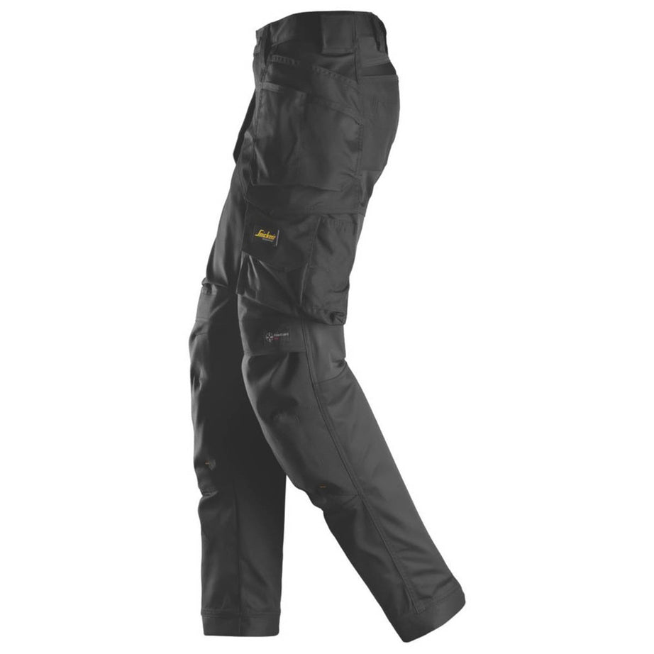 Snickers Work Trousers Womens Slim Fit Black Stretch Multi Pockets Size 14 31"L - Image 4