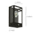 Outdoor Wall Light With PIR Sensor Black Patio Porch Metal Frame Rectangle - Image 3