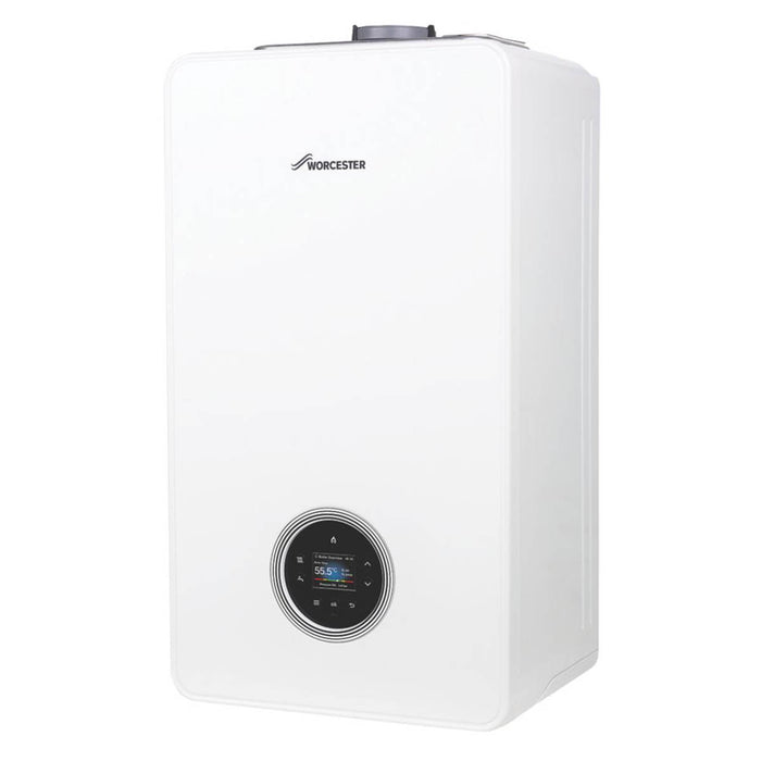 Worcester Bosch Combi Boiler Gas Greenstar4000 White Indoor LCD Display 24kW - Image 1