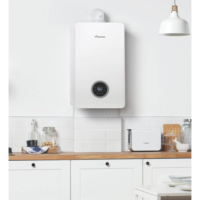 Worcester Bosch Combi Boiler Gas Greenstar4000 White Indoor LCD Display 24kW - Image 5