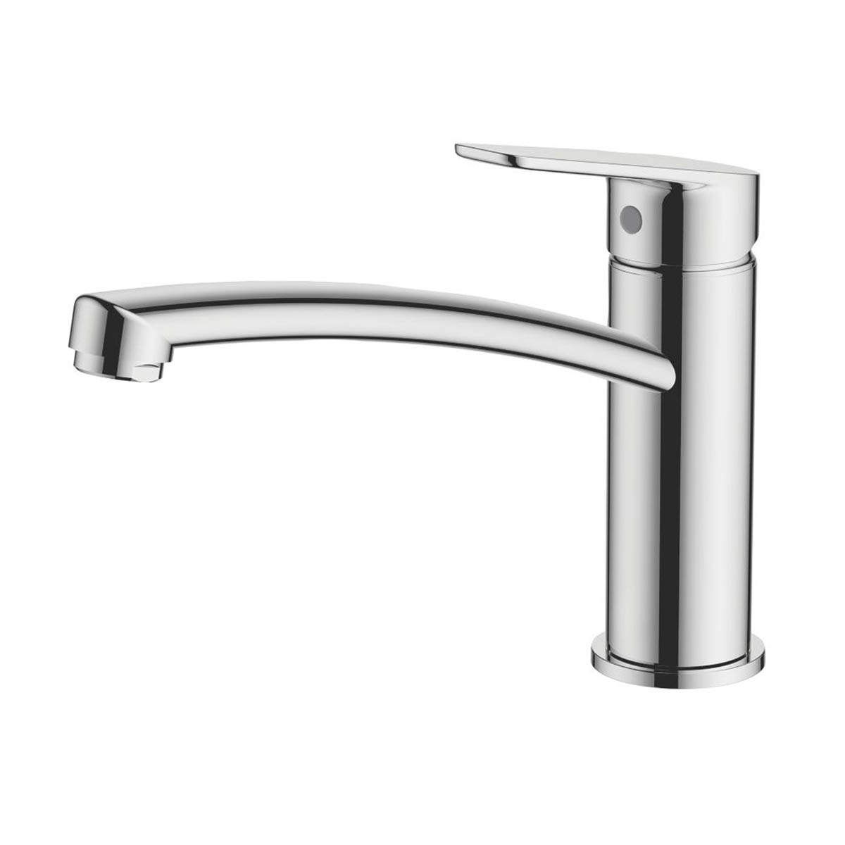 Swirl Kitchen Tap Mixer Monobloc Chrome Single Lever Swivel Spout Faucet - Image 1