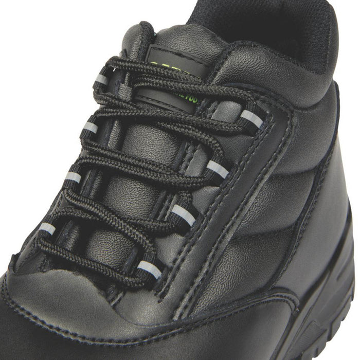 Apache Safety Boots Mens Wide Fit Black Leather Metal Free Composite Toe Size 3 - Image 6