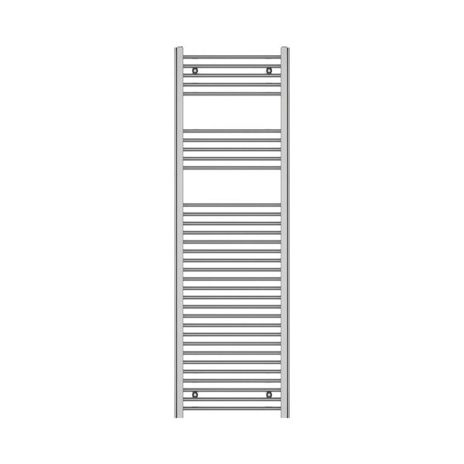 Towel Rail Radiator Flat Tubular Bathroom Warmer 160 x 50cm Chrome 1651BTU - Image 2