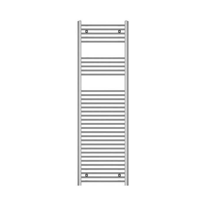 Towel Rail Radiator Flat Tubular Bathroom Warmer 160 x 50cm Chrome 1651BTU - Image 2