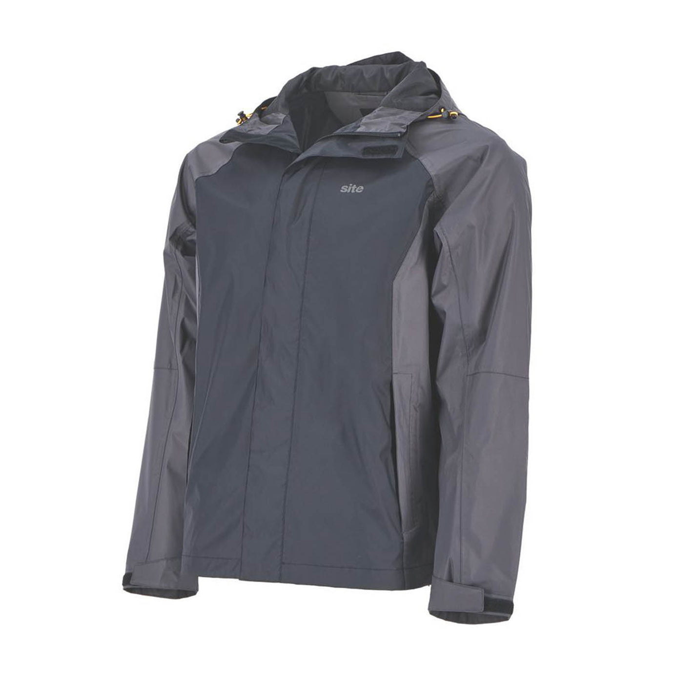 Site Waterproof Jacket Grey Black Orser Large Size 50" Chest - Image 1