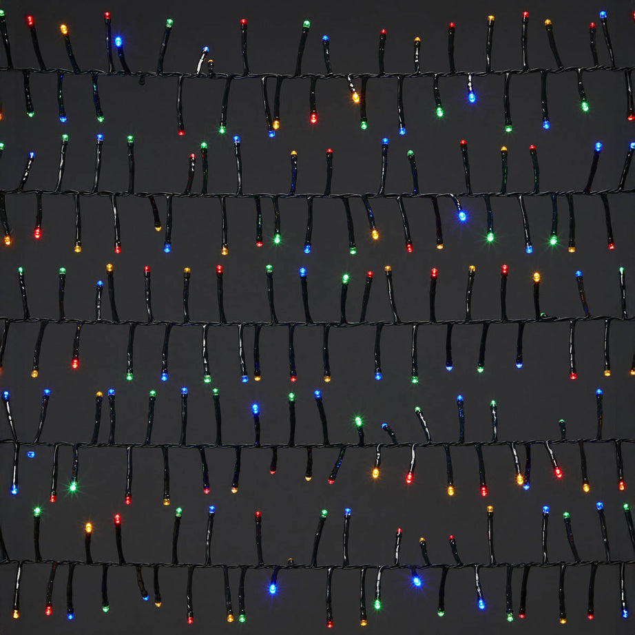 LED Christmas String Lights 1000 Multicolour Cluster Timer Indoor  25m - Image 3