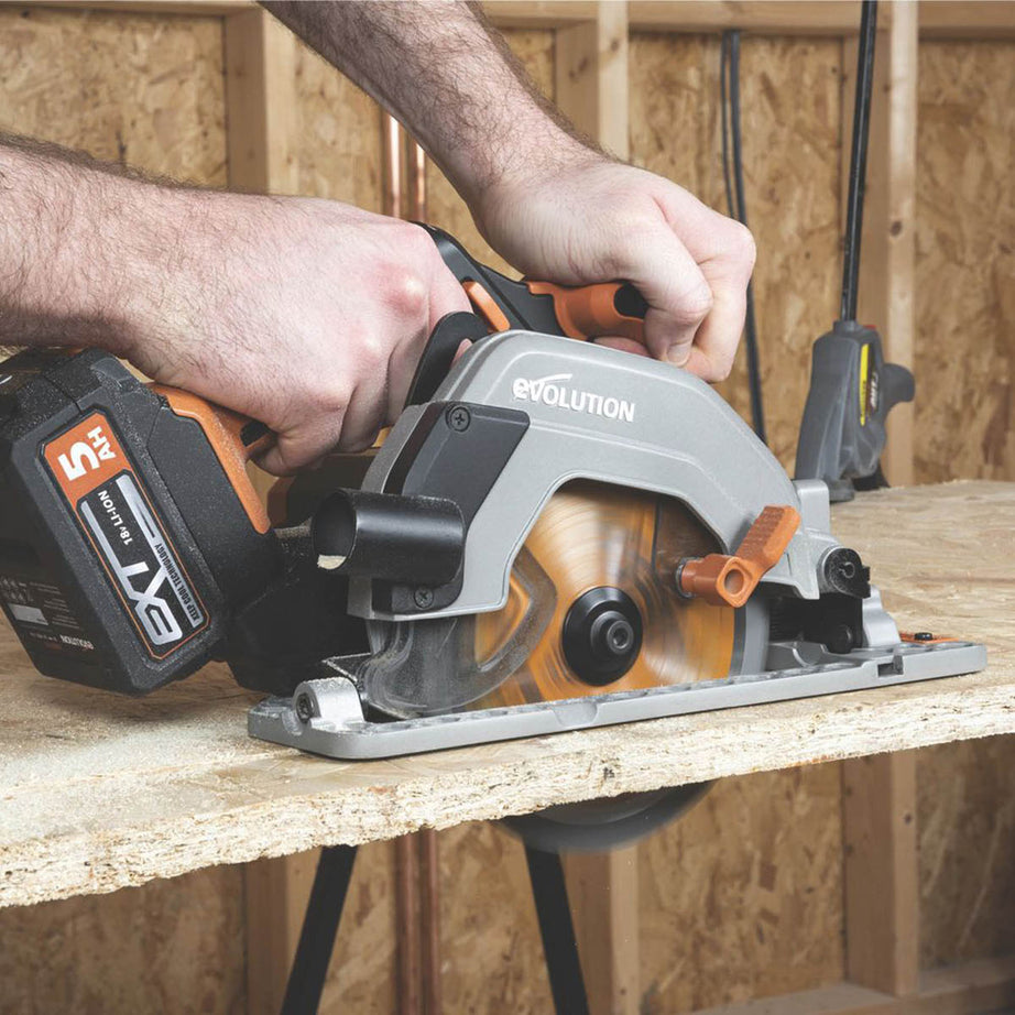Evolution Circular Saw Cordless R165CCS-Li 165mm 18V Li-Ion EXT - Body Only - Image 2