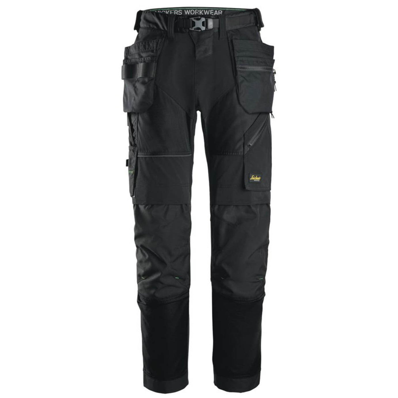 Snickers Work Trousers Mens Regular Fit Black Stretch Multi Pocket Cargo 39W 30L - Image 1