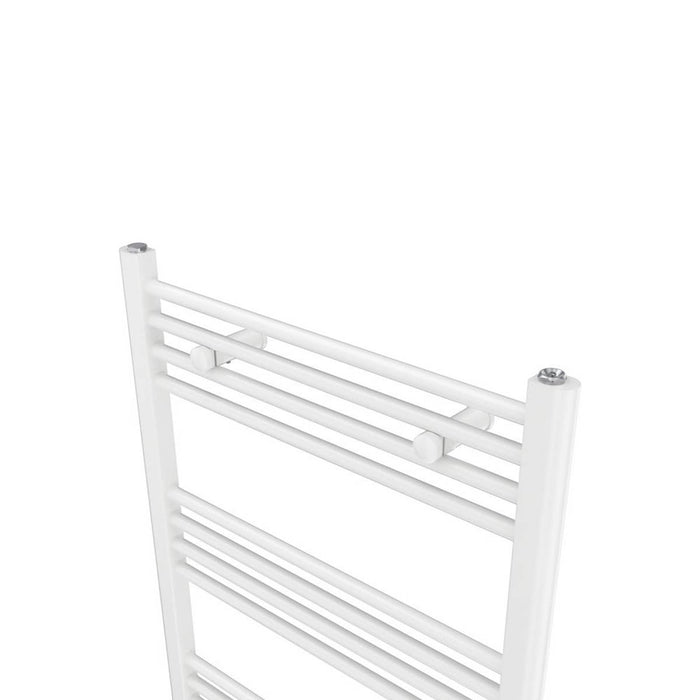 Bathroom Towel Radiator Warmer Heater Flat 100 x 60cmm Gloss White 1760BTU - Image 3