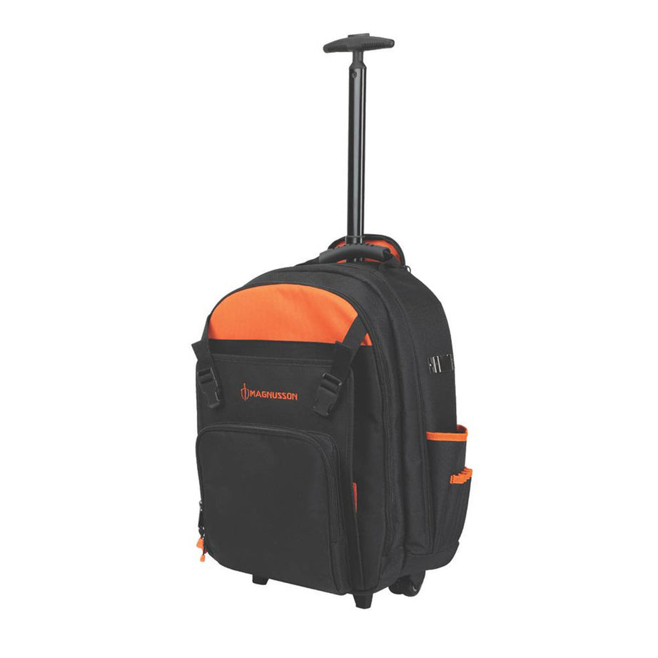 Magnusson Backpack Wheeled Orange Black Heavy Duty Water Resistant 25Ltr - Image 1