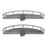 Kitchen Carousel Storage System Pull Out Cupboard Corner Grey Half Moon 1000mm - Image 2