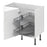 Kitchen Carousel Storage System Pull Out Cupboard Corner Grey Half Moon 1000mm - Image 3