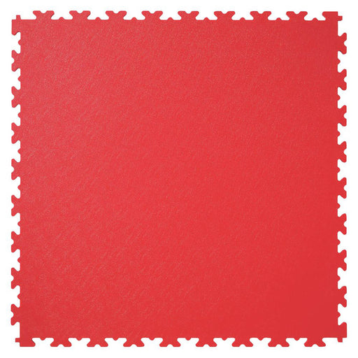 Garage Interlocking Floor Tile Red Anti Slip Ultra Tough 497 x 497mm 4 Pack - Image 1