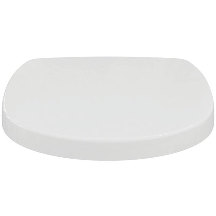 WC Toilet Seat and Cover Duraplast White Standard Close Top Fix Round - Image 2