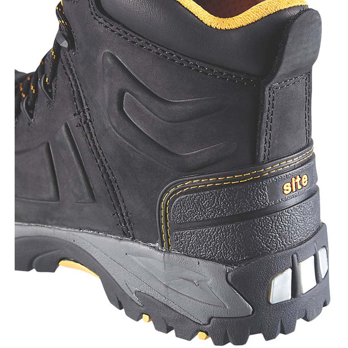 Site Safety Boots Mens Standard Fit Black Leather Steel Toe Waterproof Size 12 - Image 5